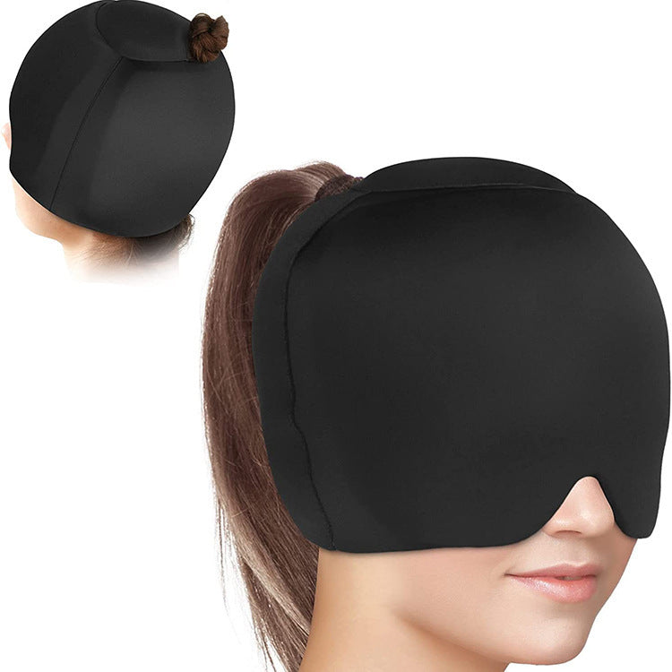 Tension Relief Hat-Ice Pack Headache Relief Gel Eye Mask