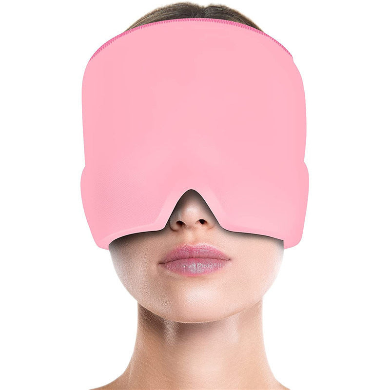 Tension Relief Hat-Ice Pack Headache Relief Gel Eye Mask